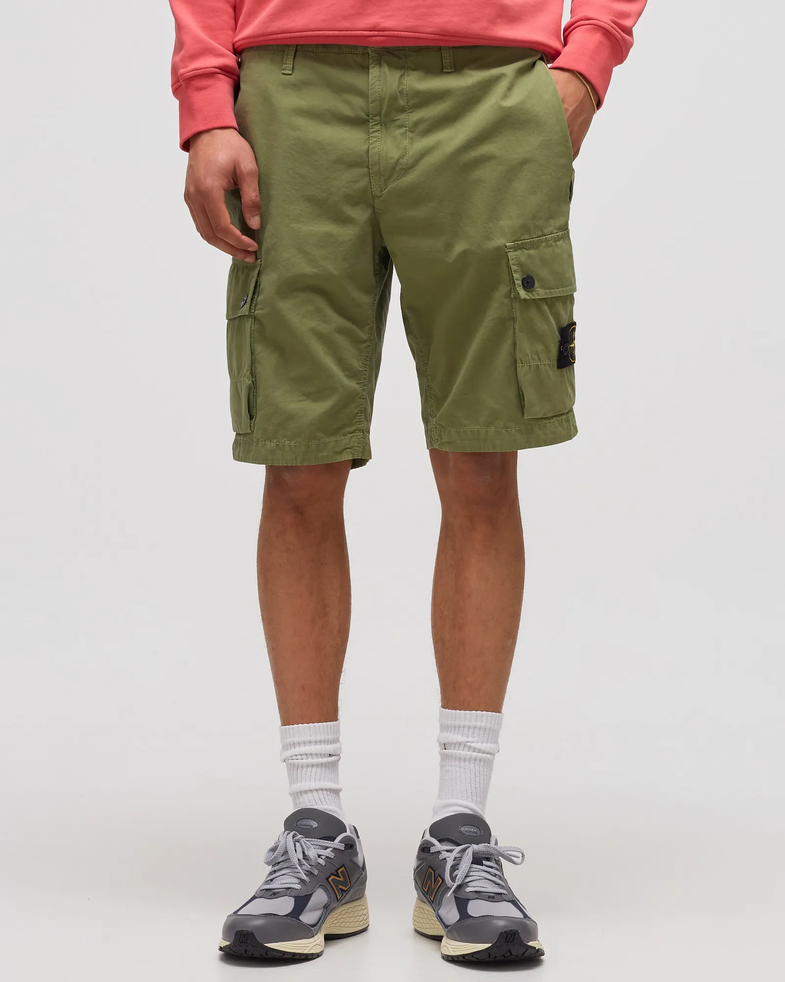 Slim Bermuda Brushed Cotton Canvas