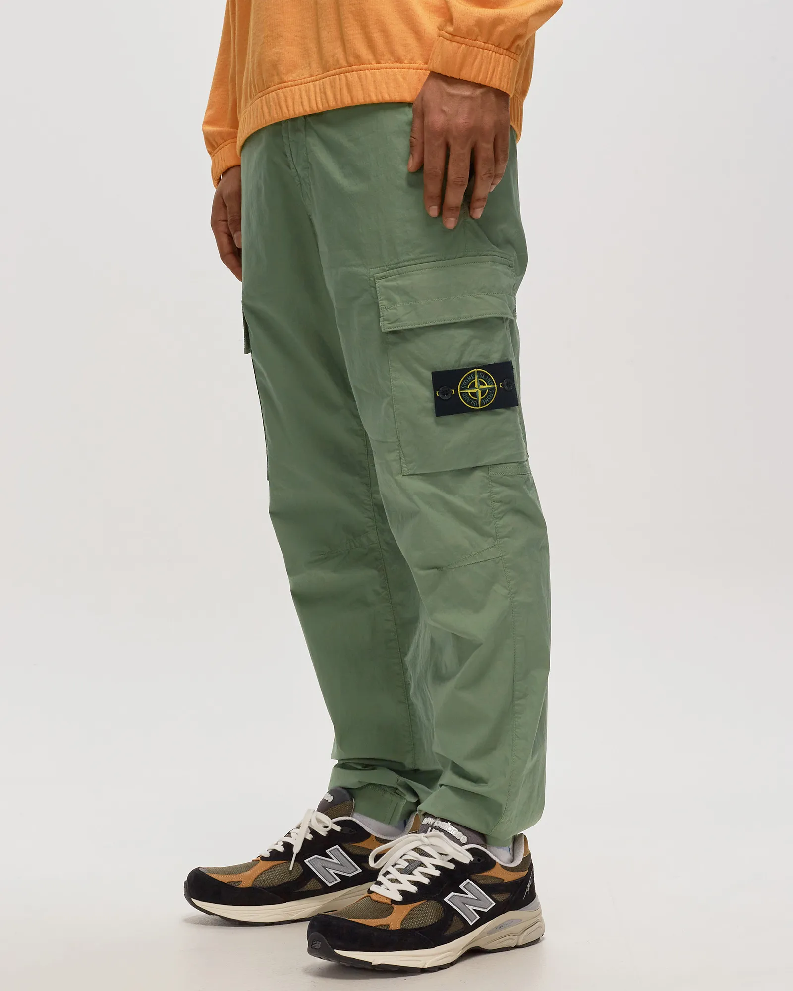 Regular Tapered Pant Strech Cotton Tela Paracadute