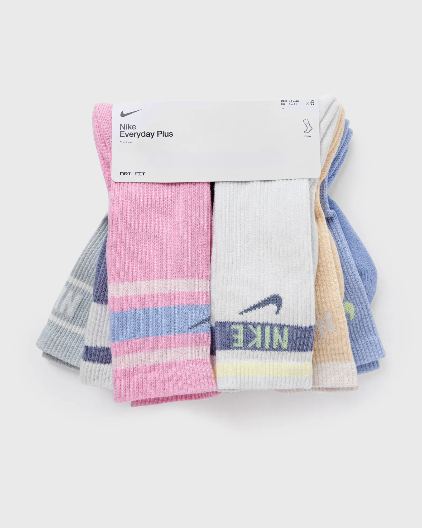 Everyday Plus Cushioned Crew Socks (6-Pack)