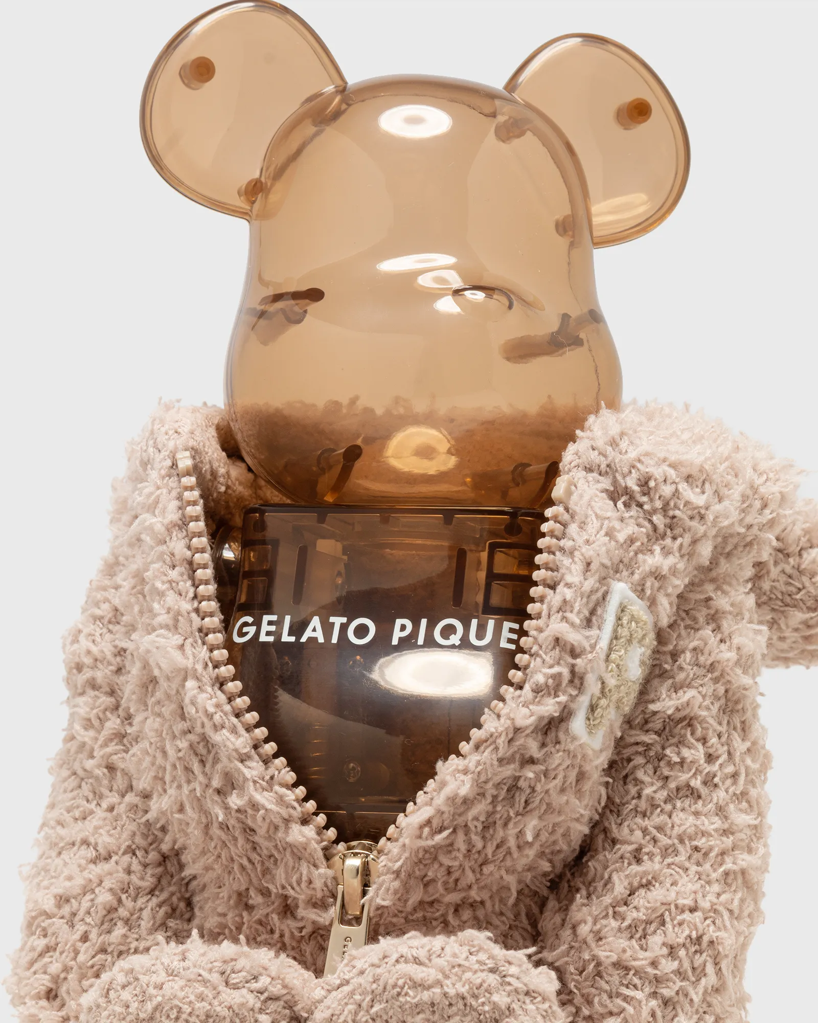 BEARBRICK 400% GELATO PIQUE BEIGE