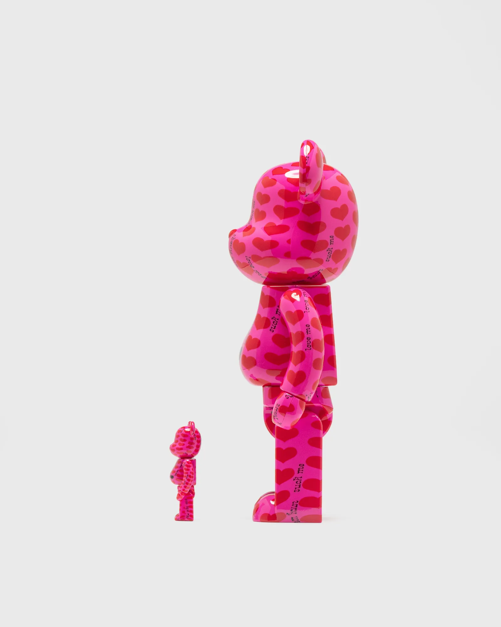 BEARBRICK 400% AMPLIFIER PINK HEART 2-PACK