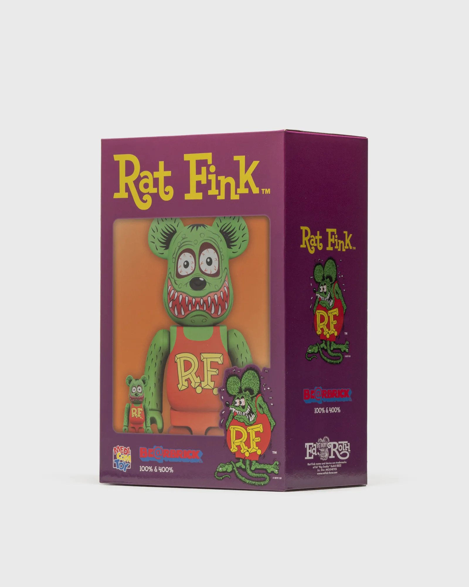 BEARBRICK 400% RAT FINK 2-PACK